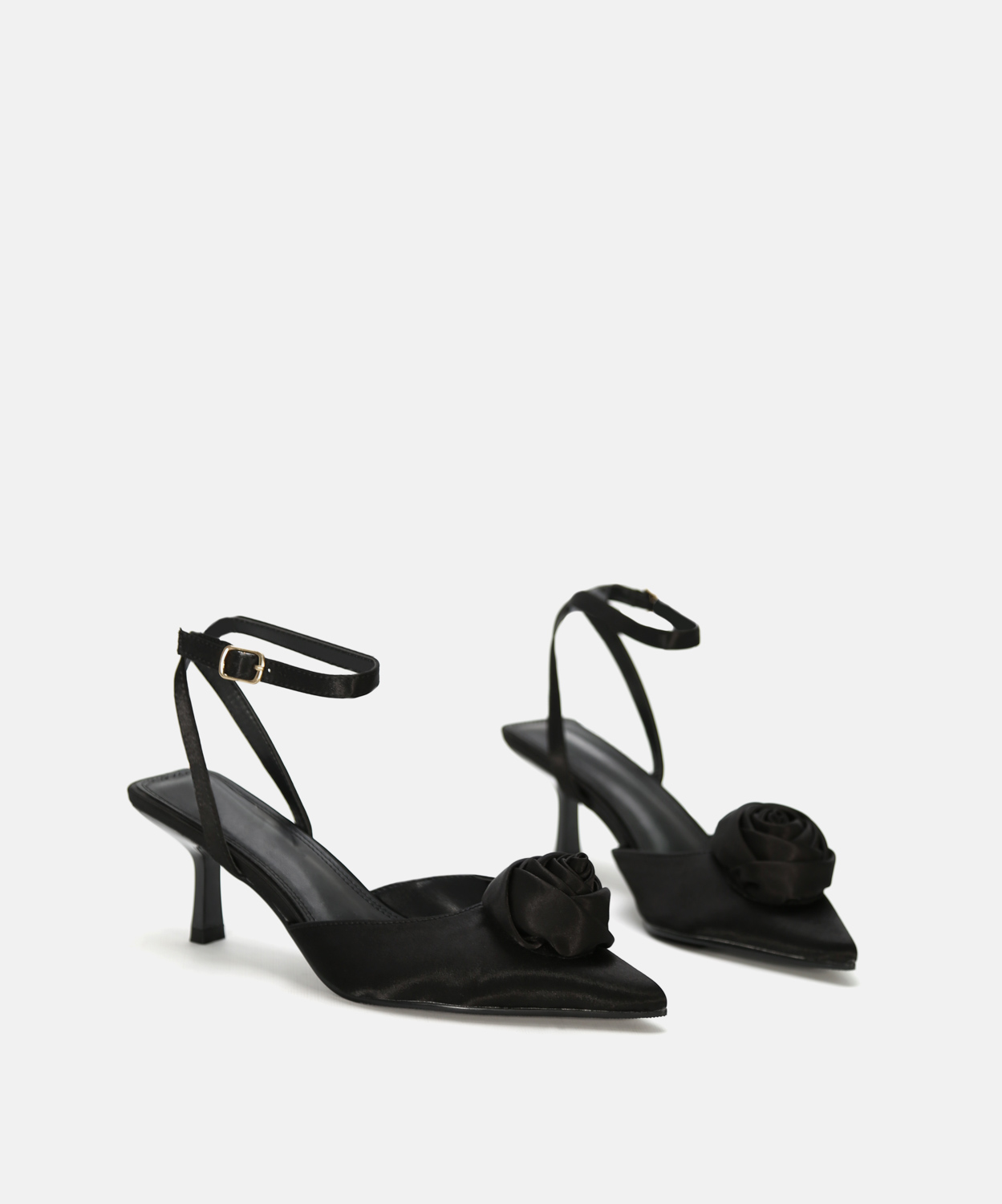 Sapato salto fino flor image number null